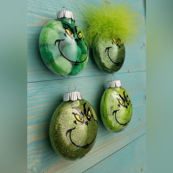 Holiday | The Grinch Christmas Ornament Set Of 4 Shatterproof | Poshmark